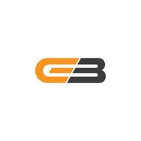 eerste brief bg logo of nl logo vector ontwerp sjabloon