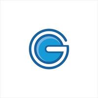 eerste brief g logo vector ontwerp