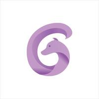 eerste brief g logo vector ontwerp