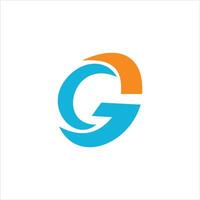 eerste brief g logo vector ontwerp