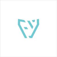 eerste brief fy logo of yf logo vector ontwerp sjabloon