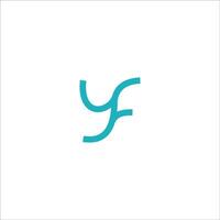 eerste brief fy logo of yf logo vector ontwerp sjabloon