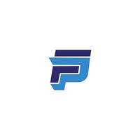 eerste brief fp logo of pf logo vector ontwerp Sjablonen