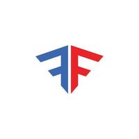 eerste brief ff logo of f logo vector ontwerp sjabloon