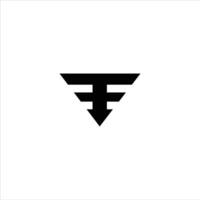 eerste brief ff logo of f logo vector ontwerp sjabloon