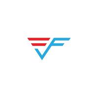 eerste brief ff logo of f logo vector ontwerp sjabloon