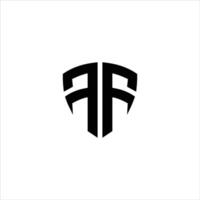 eerste brief ff logo of f logo vector ontwerp sjabloon