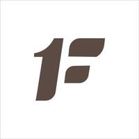 eerste brief ff logo of f logo vector ontwerp sjabloon