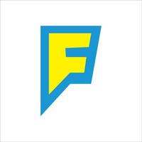 eerste brief ff logo of f logo vector ontwerp sjabloon