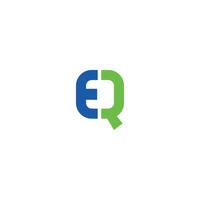 eerste brief eq of qe logo vector logo ontwerp