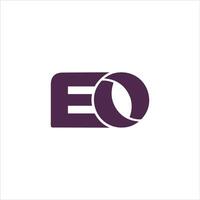 eerste brief eo of oe logo vector ontwerp sjabloon