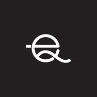 eerste brief eq of qe logo vector logo ontwerp