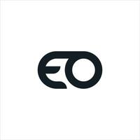 eerste brief eo of oe logo vector ontwerp sjabloon