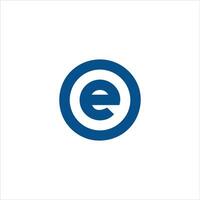 eerste brief eo of oe logo vector ontwerp sjabloon