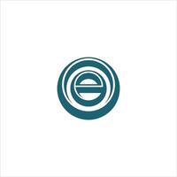 eerste brief eo of oe logo vector ontwerp sjabloon