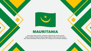 mauritania vlag abstract achtergrond ontwerp sjabloon. mauritania onafhankelijkheid dag banier behang vector illustratie. illustratie