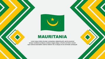 mauritania vlag abstract achtergrond ontwerp sjabloon. mauritania onafhankelijkheid dag banier behang vector illustratie. ontwerp