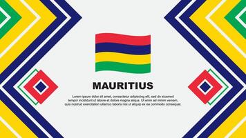 Mauritius vlag abstract achtergrond ontwerp sjabloon. Mauritius onafhankelijkheid dag banier behang vector illustratie. Mauritius ontwerp