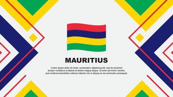 Mauritius vlag abstract achtergrond ontwerp sjabloon. Mauritius onafhankelijkheid dag banier behang vector illustratie. Mauritius illustratie