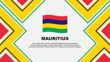 Mauritius vlag abstract achtergrond ontwerp sjabloon. Mauritius onafhankelijkheid dag banier behang vector illustratie. Mauritius vector