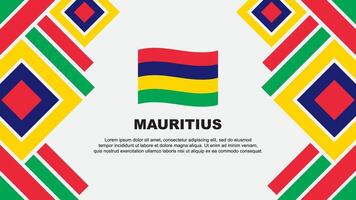 Mauritius vlag abstract achtergrond ontwerp sjabloon. Mauritius onafhankelijkheid dag banier behang vector illustratie. Mauritius