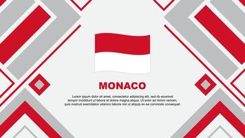 Monaco vlag abstract achtergrond ontwerp sjabloon. Monaco onafhankelijkheid dag banier behang vector illustratie. Monaco vlag