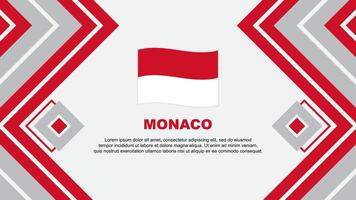 Monaco vlag abstract achtergrond ontwerp sjabloon. Monaco onafhankelijkheid dag banier behang vector illustratie. Monaco ontwerp