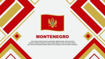 Montenegro vlag abstract achtergrond ontwerp sjabloon. Montenegro onafhankelijkheid dag banier behang vector illustratie. Montenegro vlag