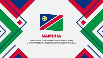 Namibië vlag abstract achtergrond ontwerp sjabloon. Namibië onafhankelijkheid dag banier behang vector illustratie. Namibië illustratie