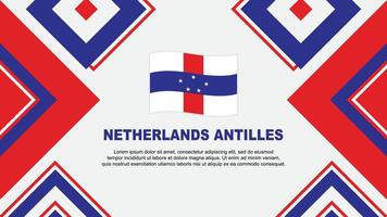 Nederland Antillen vlag abstract achtergrond ontwerp sjabloon. Nederland Antillen onafhankelijkheid dag banier behang vector illustratie. onafhankelijkheid dag