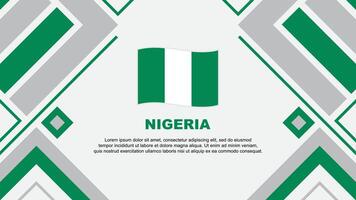 Nigeria vlag abstract achtergrond ontwerp sjabloon. Nigeria onafhankelijkheid dag banier behang vector illustratie. Nigeria vlag