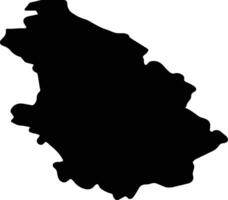 haute-marne Frankrijk silhouet kaart vector