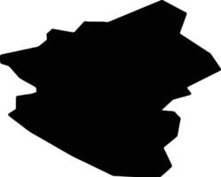 milton keynes Verenigde koninkrijk silhouet kaart vector
