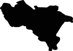 pavia Italië silhouet kaart vector