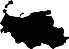 sassari Italië silhouet kaart vector