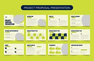 minimalistische presentatie Sjablonen, modern project voorstel presentaties, of bedrijf voorstel sjabloon vector