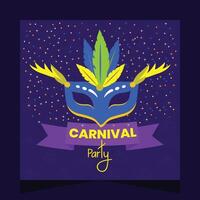 braziliaans carnaval partij sociaal media post illustratie sjabloon vector