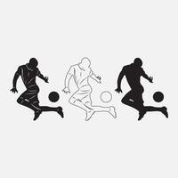 voetbal sport speler logo vector