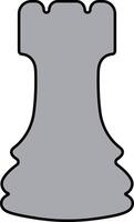 schaak icoon in vlak. geïsoleerd Aan schaak deel, schaakmat. pion, ridder, koningin, bisschop, paard, toren, strategie sport- werkzaamheid slim bord spel elementen vector voor apps web