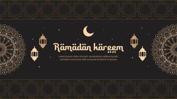 Ramadan kareem groet kaart achtergrond vector