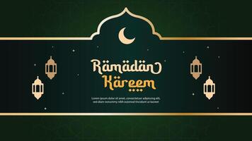 Ramadan kareem groet kaart achtergrond vector