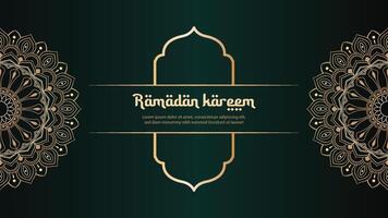 Ramadan kareem groet kaart achtergrond vector