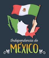 onafhankelijkheidsdag mexico vieren vector