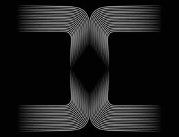 abstract retro patroon curves parallel lijnen gestreept vector. vector