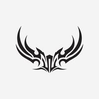 zwart tribal vector logo ontwerp icoon en teken tribal