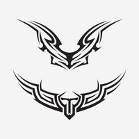 zwart tribal vector logo ontwerp icoon en teken tribal