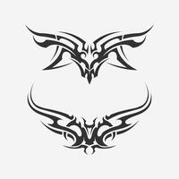 zwart tribal vector logo ontwerp icoon en teken tribal