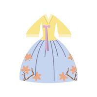 hanbok koreaans kostuum vector