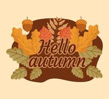 hallo herfstbanner vector