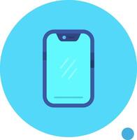 smartphone lang cirkel icoon vector